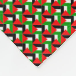 Patchwork Palestijnse vlag patroon Fleece Deken