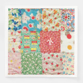 patchwork-papier Napkins Servetten (Voorkant)