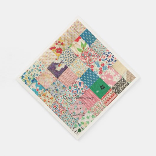 patchwork-papier Napkins Servetten (Hoek)