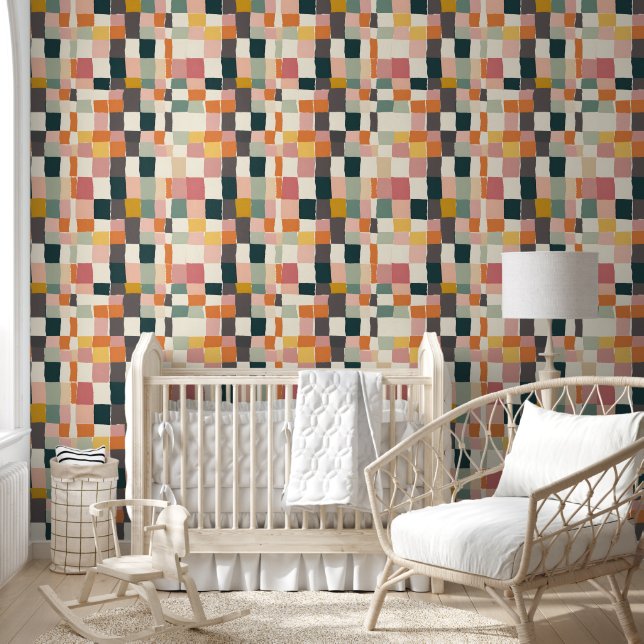 Patchwork Pastels Behang (Kinderen)