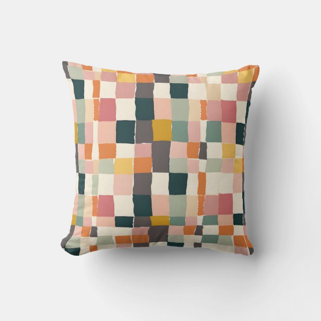 Patchwork Pastels Kussen (Voorkant)