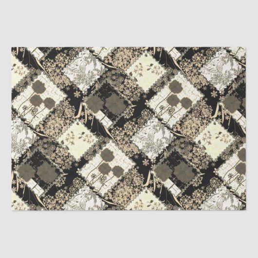 Patchwork patchwork quilt handgemaakte folk ethno  tissuepapier (Voorkant)