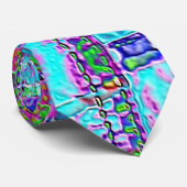 Patchwork-patroon 2f stropdas (Opgerold)