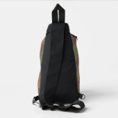 Patchwork patroon cross body bag sling bag (Achterkant)