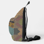Patchwork patroon cross body bag sling bag (Rechts)