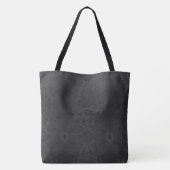 Patchwork Patroon Faux Grey Black Leather Tote Bag (Achterkant)