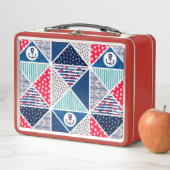 Patchwork Patroon met Nautical Element Polka Dot (In situ)