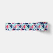 Patchwork Patroon met Nautical Element Polka Dot Satijnen Lint (Voorkant)
