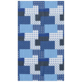 Patchwork, patroon, mozaïek, sterren, ster van Dav Tafelkleed (Voorkant)