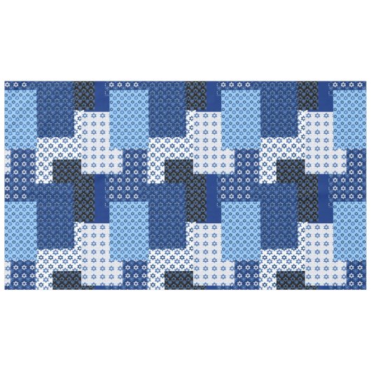 Patchwork, patroon, mozaïek, sterren, ster van Dav Tafelkleed (Voorkant (Horizontaal))