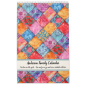Patchwork Patroon Naaimachine Muurkalender Kalender (Hoes)