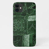 Patchwork Patroon, Patchwork Background, Green Case-Mate iPhone Case (Achterkant)