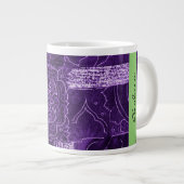 Patchwork Patroon, Patchwork Background, Jouw naam Grote Koffiekop (Voorkant rechts)