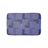 Patchwork Pattern Chintz Shades of Blue Polka Dot Badmat (Voorkant)