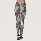 Patchwork Pattern Dark Diamond Quilt Leggings (Achterkant)