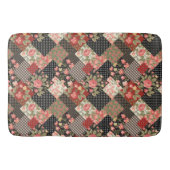 Patchwork Pattern Geometric Flowers Polka Dots Badmat (Voorkant)