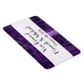 Patchwork Pattern, Paars Patchwork, Vow Renewal Magneet (Rechterzijde)