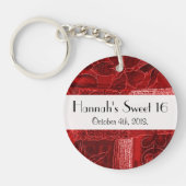 Patchwork Pattern, Patchwork Background, Sweet 16 Sleutelhanger (Voorkant)