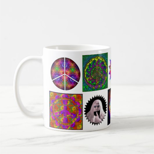 Patchwork Peace Koffiemok (Links)