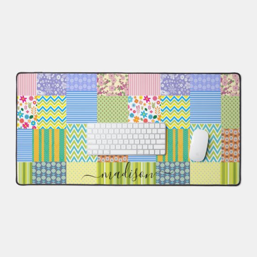 Patchwork personaliseren bureaumat (Keyboard & Muis)