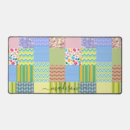 Patchwork personaliseren bureaumat (Voorkant)