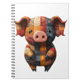 patchwork pig Notitieboek (Voorkant)