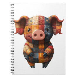 patchwork pig Notitieboek