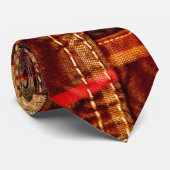 Patchwork Plaid 2 Stropdas (Opgerold)