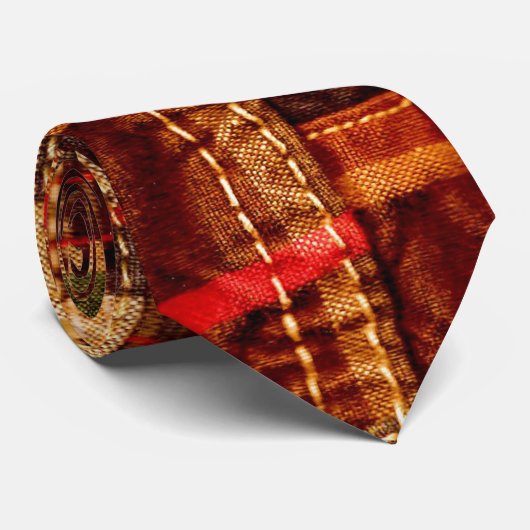 Patchwork Plaid 2 Stropdas (Opgerold)