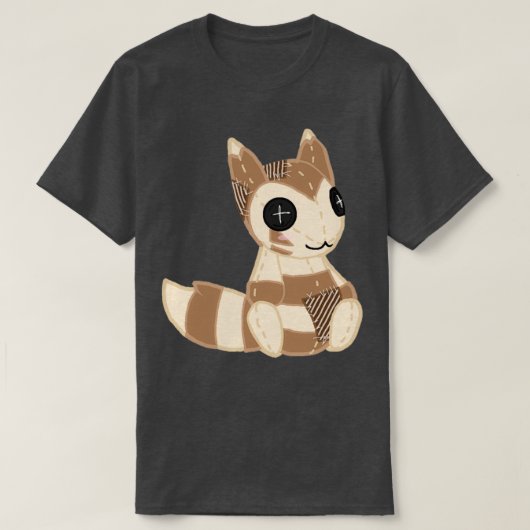 Patchwork Pocket Monsters Plush Furret T-shirt (Design voorkant)