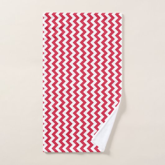 Patchwork Polen Vlag Patroon Bad Handdoek (Handdoek)