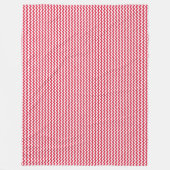 Patchwork Polen Vlag Patroon Fleece Deken (Voorkant)