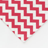 Patchwork Polen Vlag Patroon Fleece Deken (Hoek)