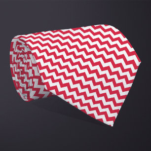 Patchwork Polen Vlag Patroon Stropdas