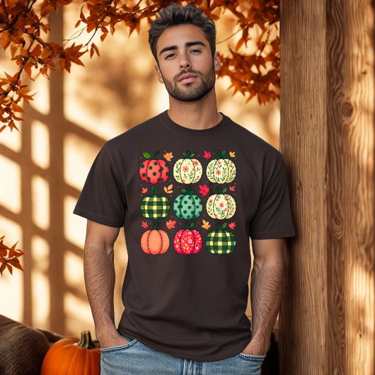 Patchwork Pompoen Coquette Pompoen T-shirt