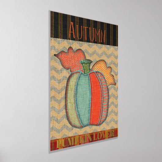 Patchwork Pompoen Lover Herfst Folie Afdrukken (Laagn)