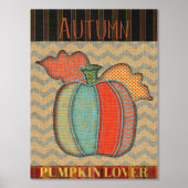 Patchwork Pompoen Lover Herfst Folie Afdrukken (Voorkant)