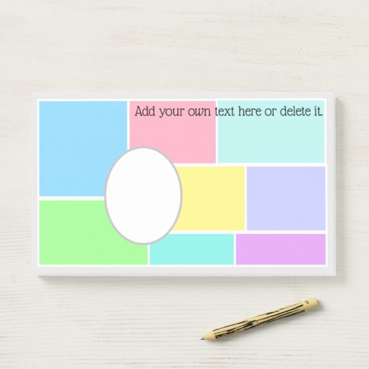 patchwork Post-it Note Pad (Op bureau)
