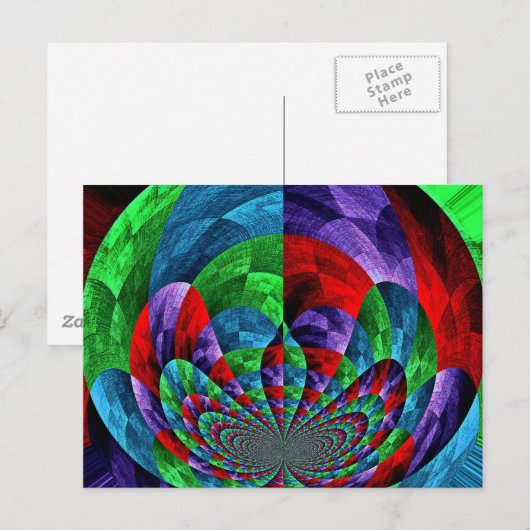 PATCHWORK POSTCARD BRIEFKAART (Voorkant / Achterkant)