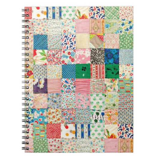 Patchwork Print Quilt Notitieboek (Voorkant)