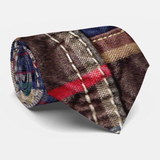 Patchwork Pset 1 Stropdas (Opgerold)