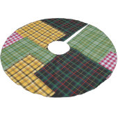Patchwork Pset Holiday Tree Skirt Kerstboom Rok (Gekanteld)