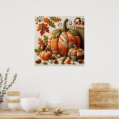Patchwork Pumpkin Poster (Keuken)
