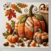 Patchwork Pumpkin Poster (Voorkant)