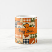 Patchwork Pup Pompoen Hond Moeder Koffiemok (Center)