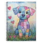 Patchwork Puppy Valentijn Notitieboek (Voorkant)