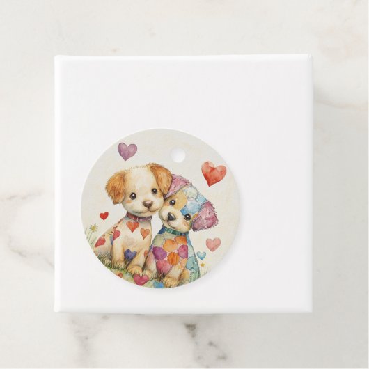 Patchwork Pups Valentijn Bedankjes Labels (In situ)