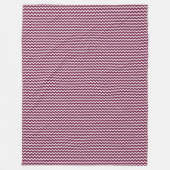 Patchwork Qatar Vlag Patroon Fleece Deken (Voorkant)