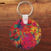 Patchwork Quilt #1 Sleutelhanger (Voorkant)