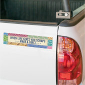 Patchwork Quilt Aangepaste prijsopgave Bumpersticker (Op Truck)